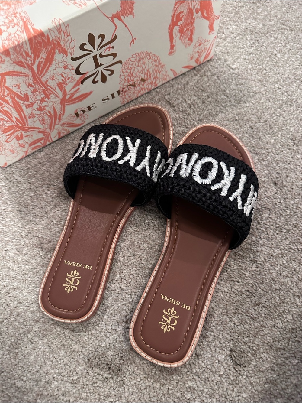 De Siena MYKONOS Raffia Slip On